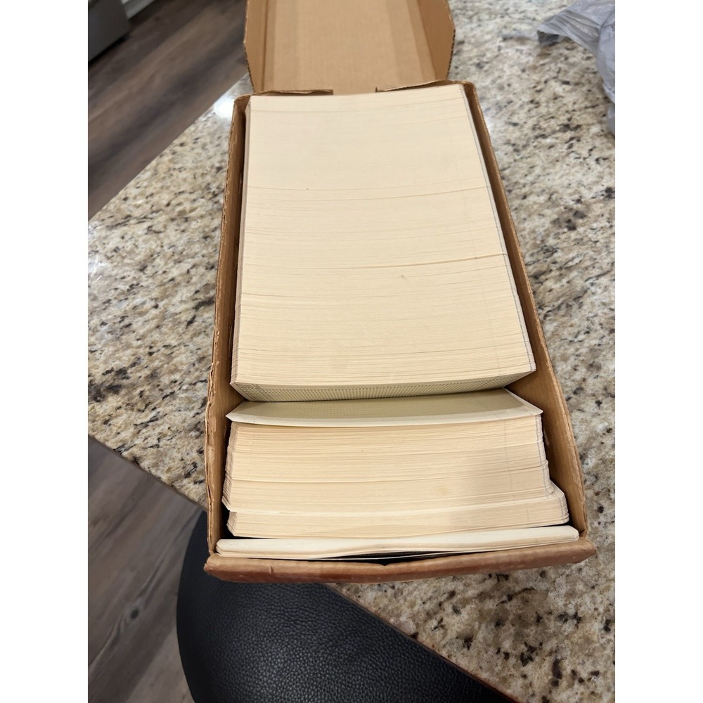 Lot of ~ 1600+ Vintage IBM 5081 Computer Punch Cards 80 Column Data Unused NOS